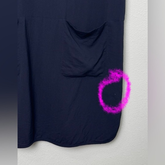 Theory Talma Malaya‎ Shift Dress with Front Pockets Navy Dark Blue Size 4 - Picture 10 of 11